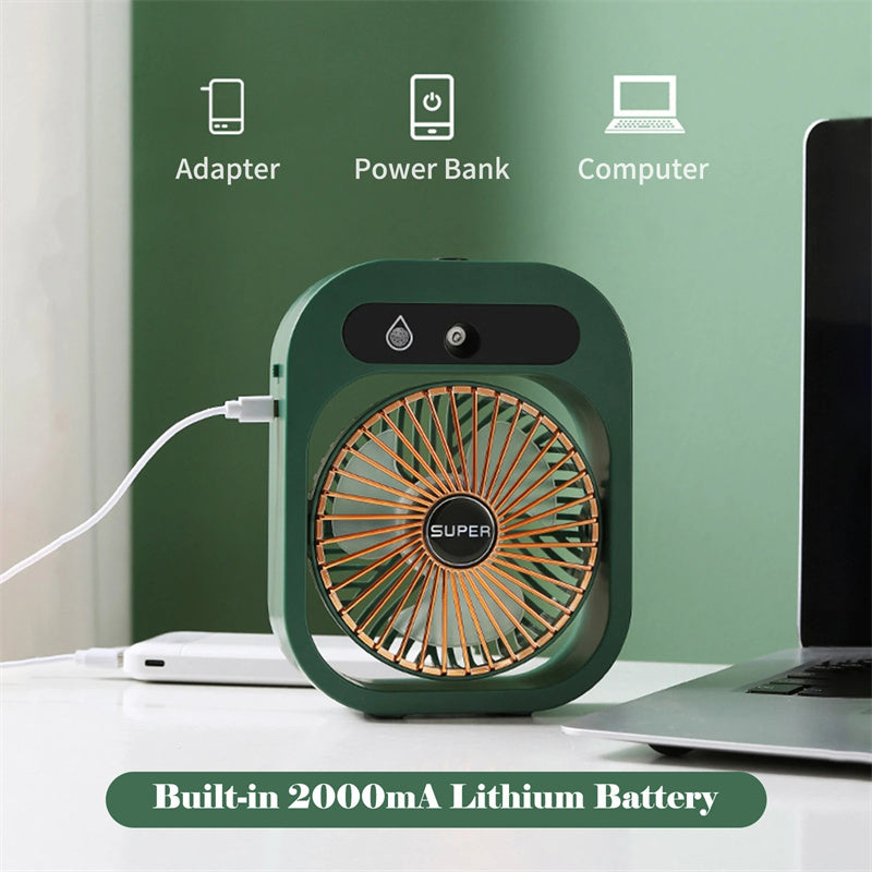 Portable Air Conditioning, Fan Air Cooler Cooling With USB Rechargeable