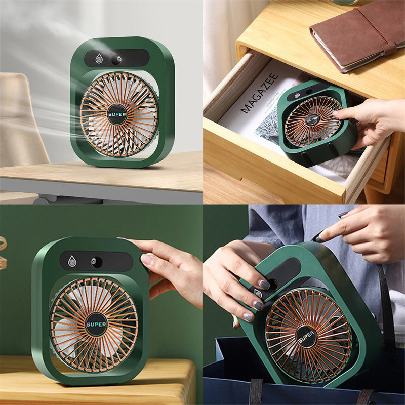 Portable Air Conditioning, Fan Air Cooler Cooling With USB Rechargeable