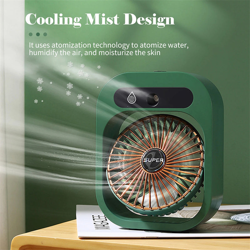 Portable Air Conditioning, Fan Air Cooler Cooling With USB Rechargeable