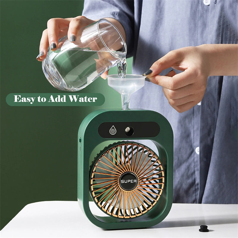 Portable Air Conditioning, Fan Air Cooler Cooling With USB Rechargeable
