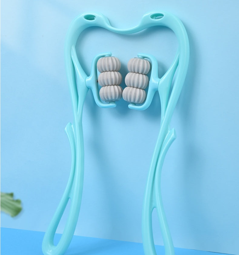 Ultimate 6-Wheel Manual Neck Massager for Deep Relief