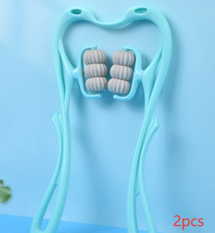 Ultimate 6-Wheel Manual Neck Massager for Deep Relief