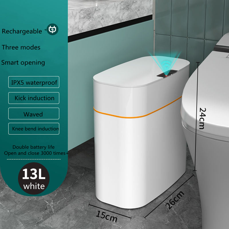 Smart Automatic Trash Can with Lid - Touchless Sensor, UV Sterilization & Deodorization for Home, Office, Car