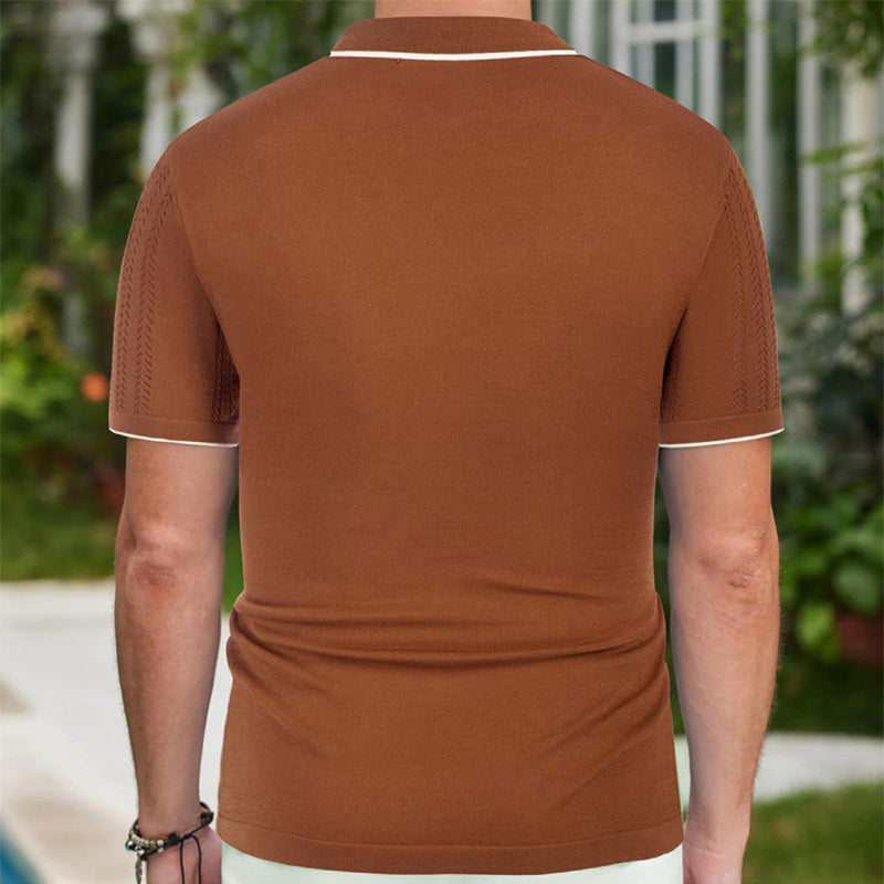 Men's Summer Short-Sleeved Polo Shirt: Stylish and Comfortable Business Attire