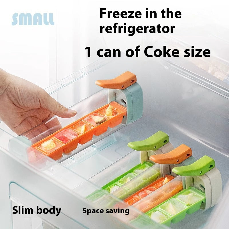 Household Ice Maker Food Grade Press Ice Tray Ice Cube Maker Ice Tray Mold With Storage Box Kitchen Gadget