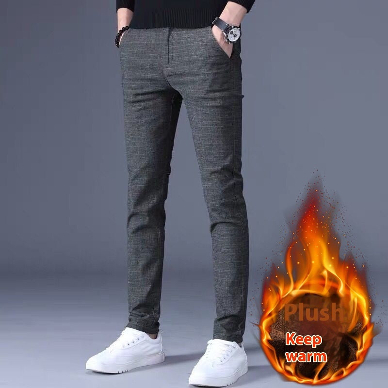 Men's Casual Striped Straight Leg Pants