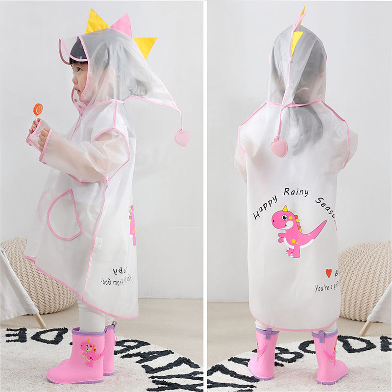 Poncho Kid Student Raincoat: Durable EVA Walking Poncho for Children