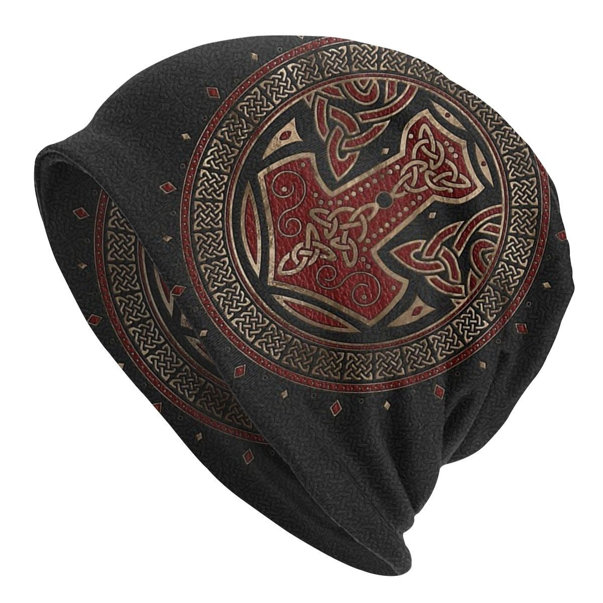 All-Season Comfort: Double-Layer Viking Knit Hat