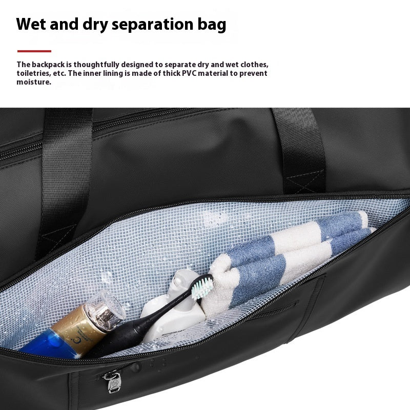 Men’s High-Quality Waterproof Suit Bag with Shoe Compartment and Dry/Wet Separation