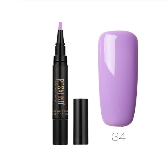 5ml Solid Color Nail Art Pen: Precision Nail Glue for Stunning Manicures