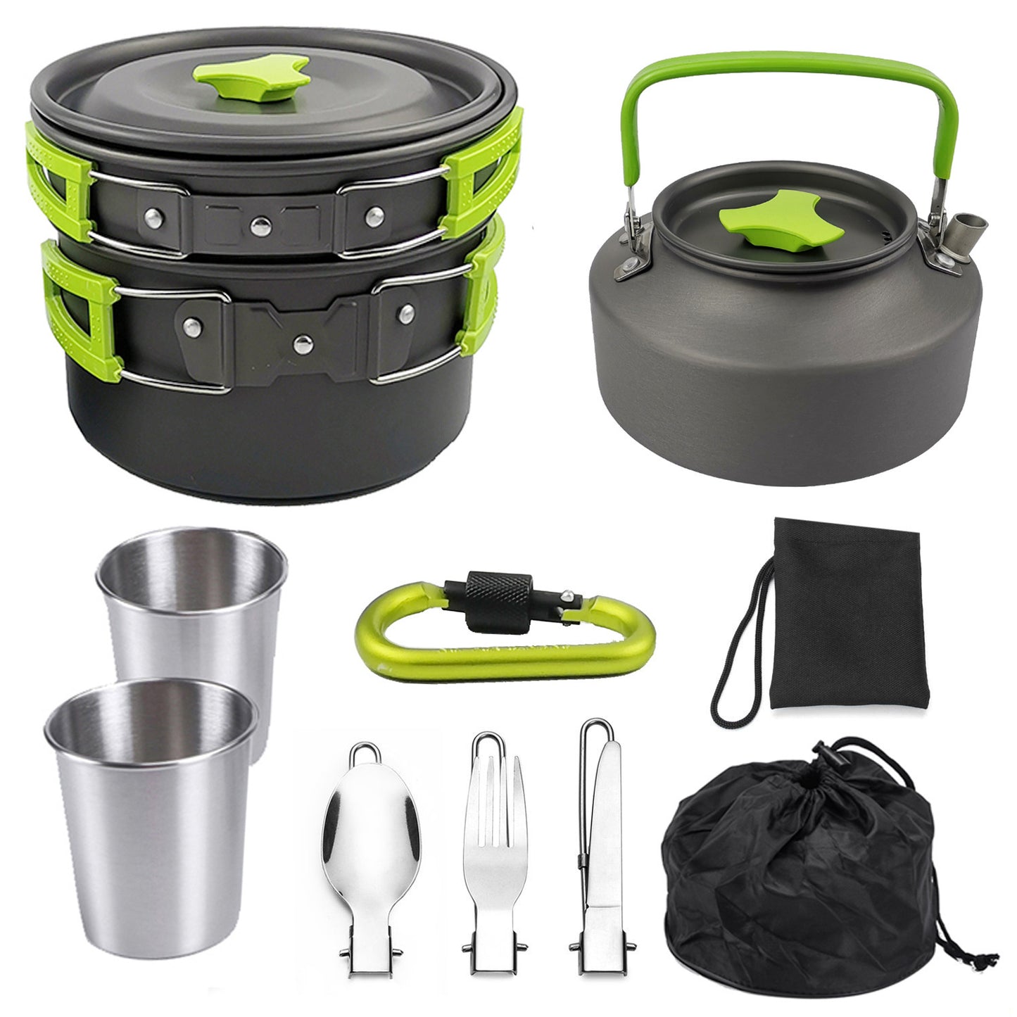 Outdoor Portable Cookware | Kit For Camping, Hiking & Picnic