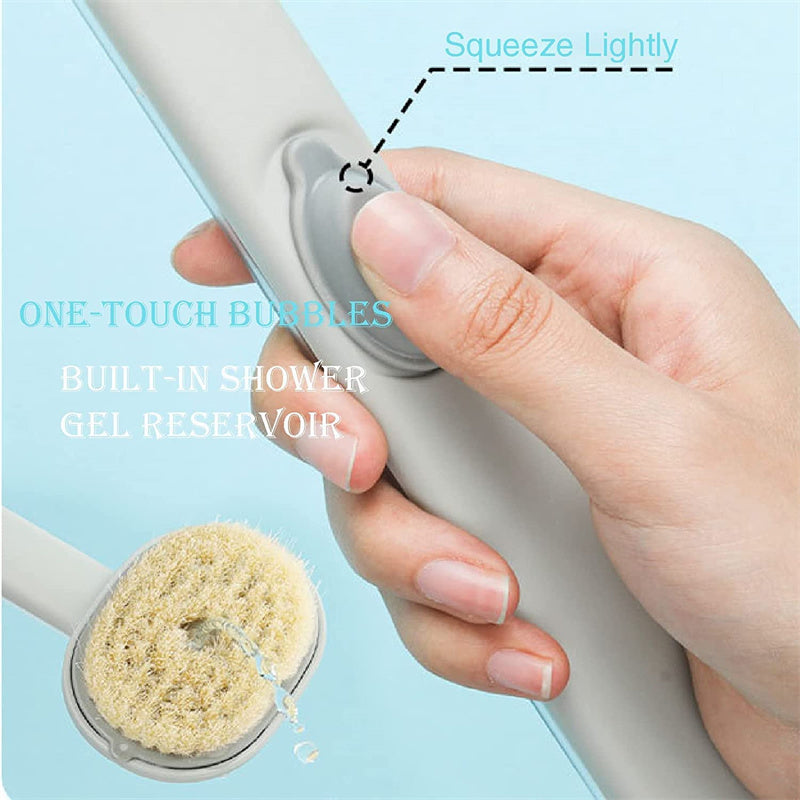 Dual-purpose Shower Brush With Multifunctional Detachable Bath Brush For Back Body