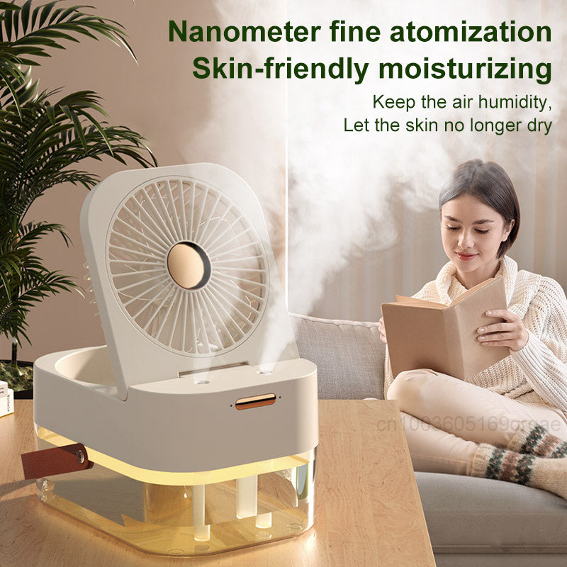 Humidifier Spray Fan Portable Fan Air Cooler Air With USB Port Connector