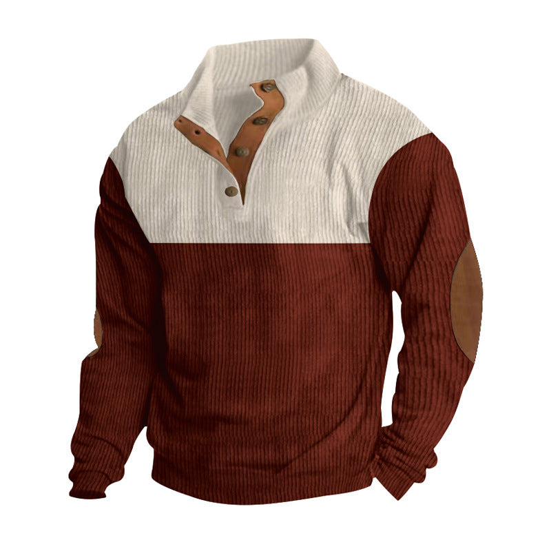 Men’s Stand-Up Collar Casual Sports Pullover - Spring and Autumn Collection