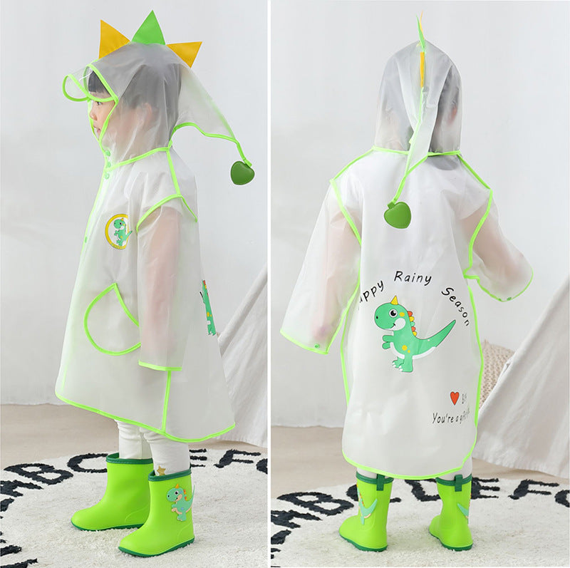 Poncho Kid Student Raincoat: Durable EVA Walking Poncho for Children