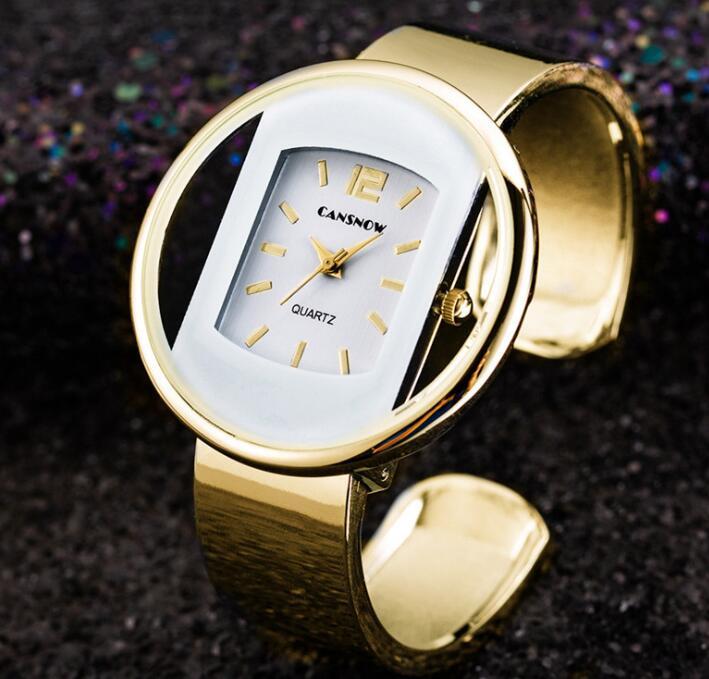 Luxury Women's Bracelet Watch, Quartz Movement, Gold &amp; Silver Dial. Perfect for Any Occasion!