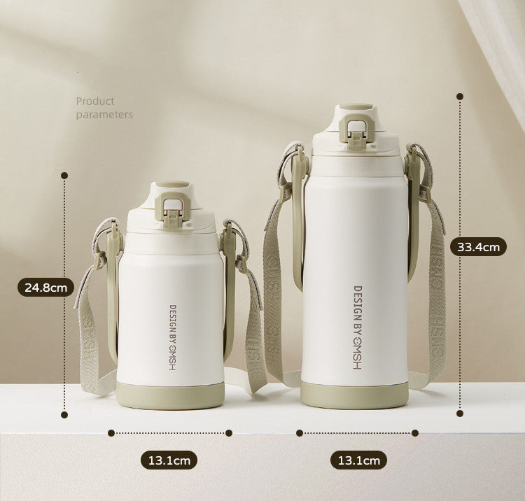 Portable Thermal Insulated Kettle: Stylish and Large-Capacity Travel Companion