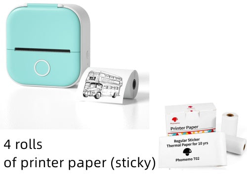 Portable Mini Thermal Label Printer - Bluetooth Home Photo & Student Study Aid, Price Tag Printer