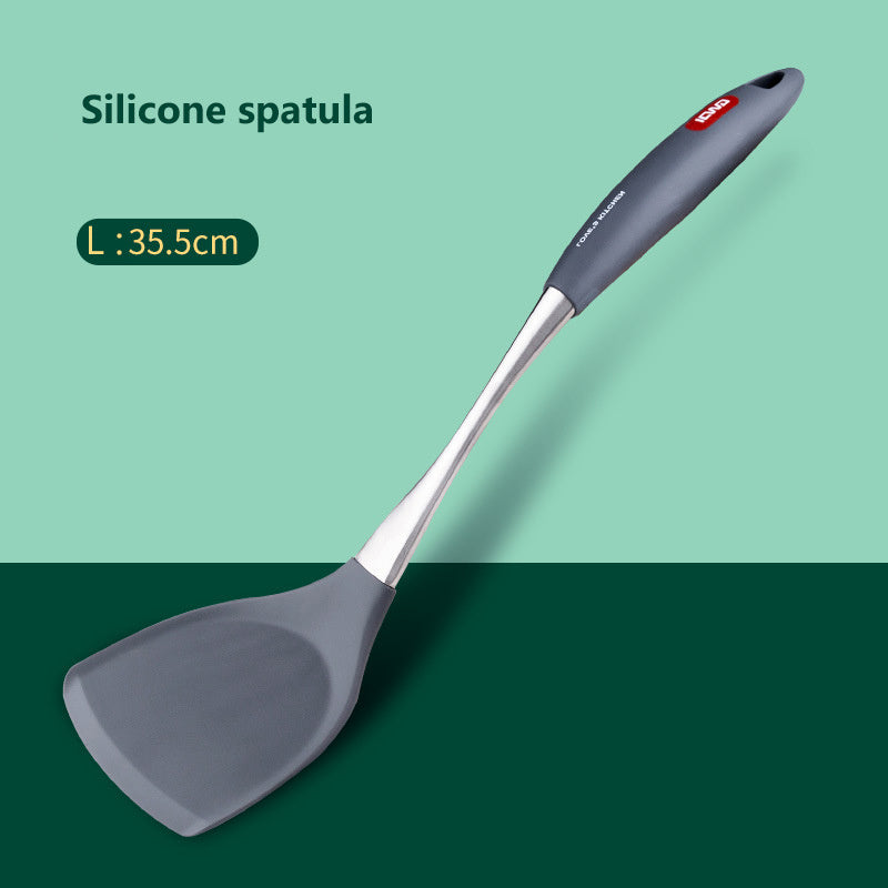 Stainless Steel Silicone Spatula Spoon | Non-stick Cookware Set