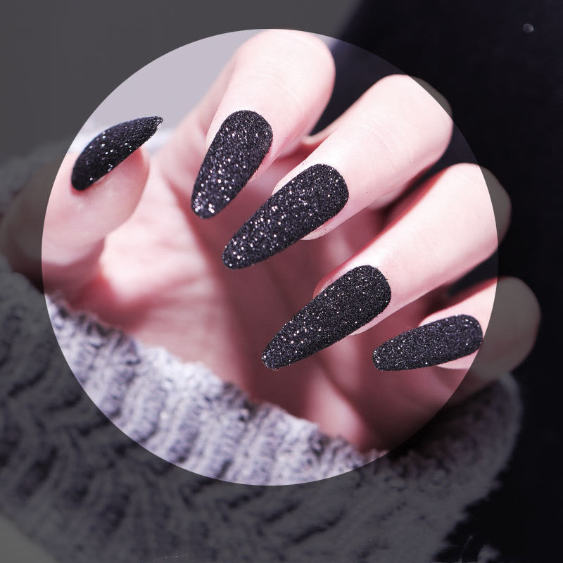 Starlight Black Gauze Sugar Powder: Luxurious Nail Art Accessories for Stunning Manicures