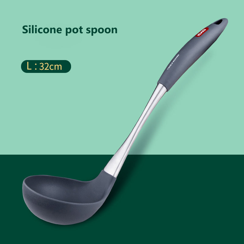 Stainless Steel Silicone Spatula Spoon | Non-stick Cookware Set