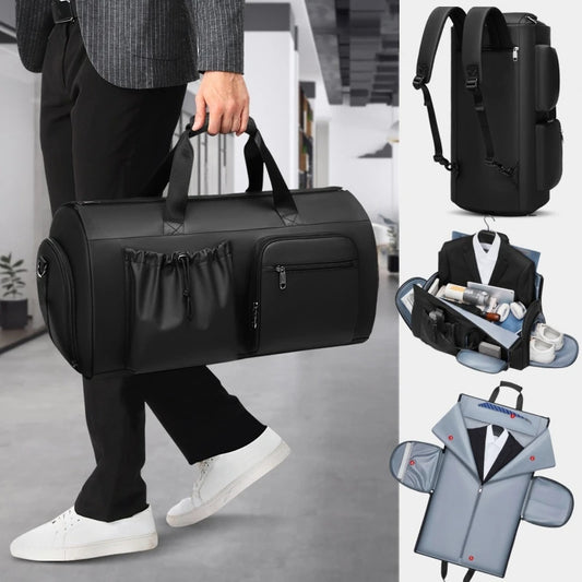 Men’s High-Quality Waterproof Suit Bag with Shoe Compartment and Dry/Wet Separation