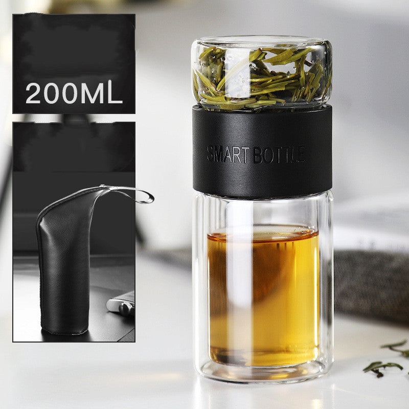 Portable Tea Water Bottle: Travel-Friendly Drinkware with Cold and Heat Resistance