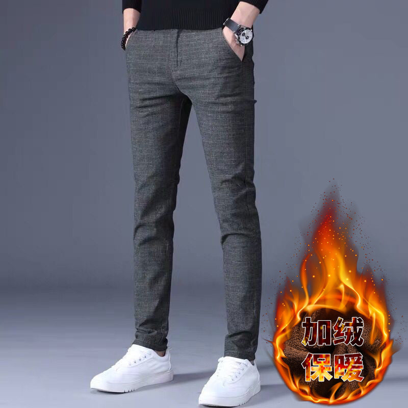 Men's Casual Striped Straight Leg Pants