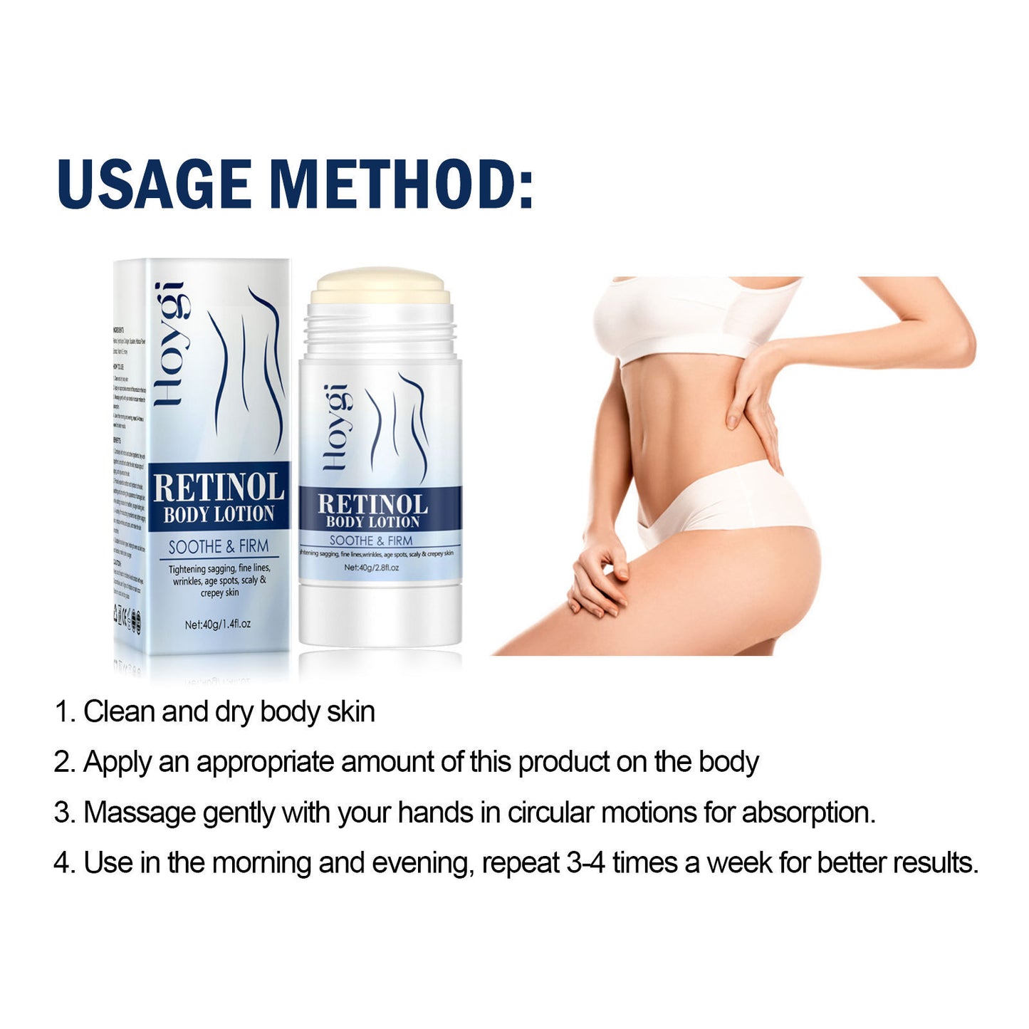 Retinol Body Stick Whitening Moisturizing Body Skin Care