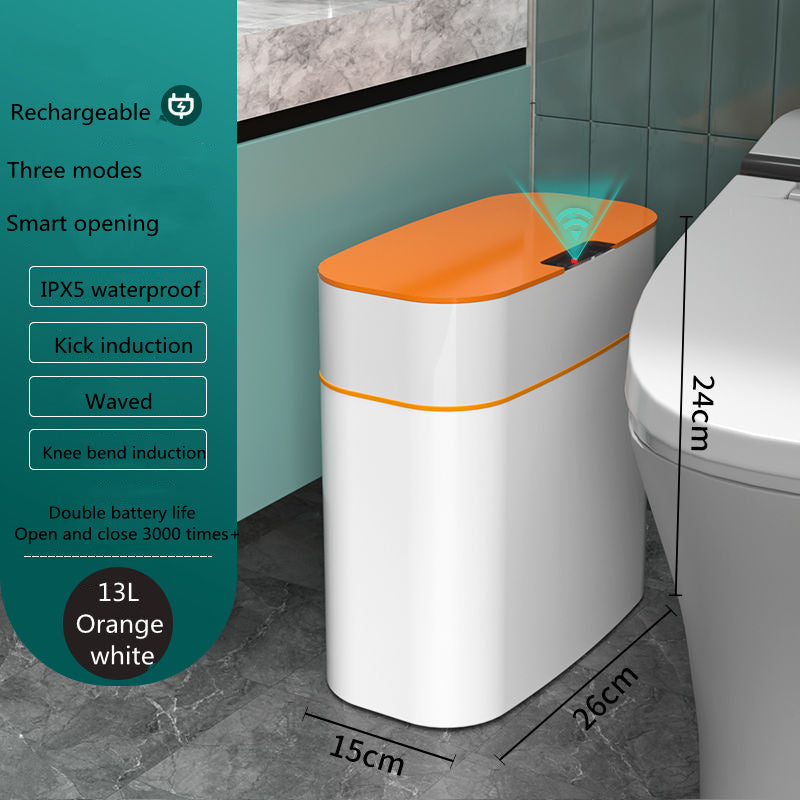 Smart Automatic Trash Can with Lid - Touchless Sensor, UV Sterilization & Deodorization for Home, Office, Car