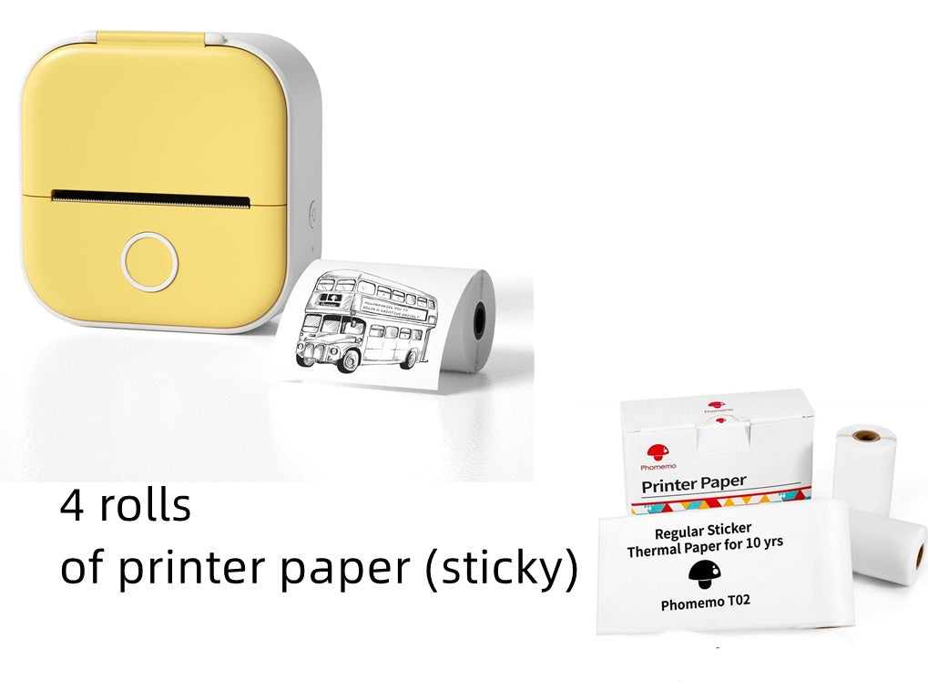 Portable Mini Thermal Label Printer - Bluetooth Home Photo & Student Study Aid, Price Tag Printer