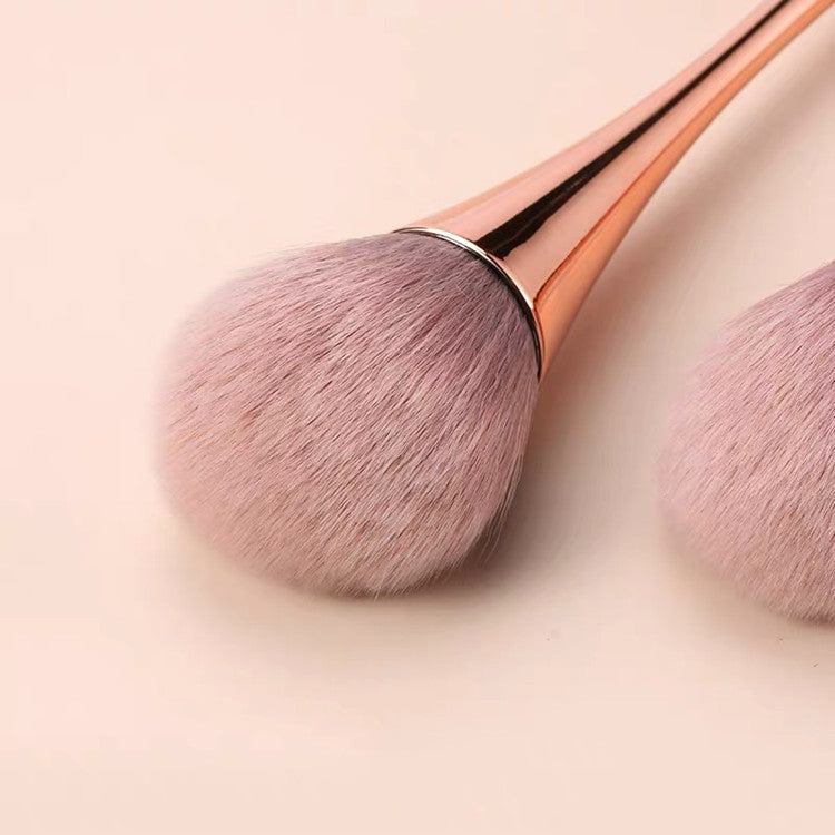 Rose Gold Multifunctional Makeup Brush: Premium Net Red Dust Brush with Selected Fiber Wool