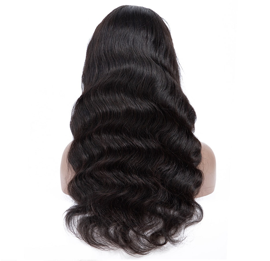 Chic Long Curly Black Lace Front Wig – Fluffy, Big Waves