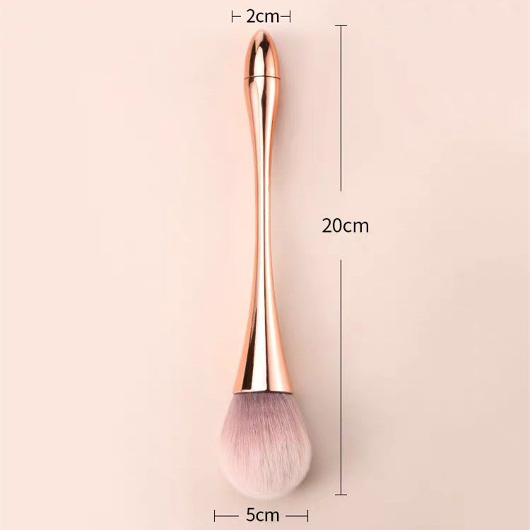 Rose Gold Multifunctional Makeup Brush: Premium Net Red Dust Brush with Selected Fiber Wool