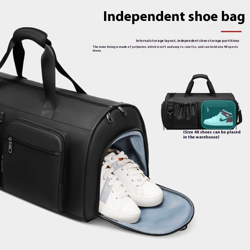 Men’s High-Quality Waterproof Suit Bag with Shoe Compartment and Dry/Wet Separation