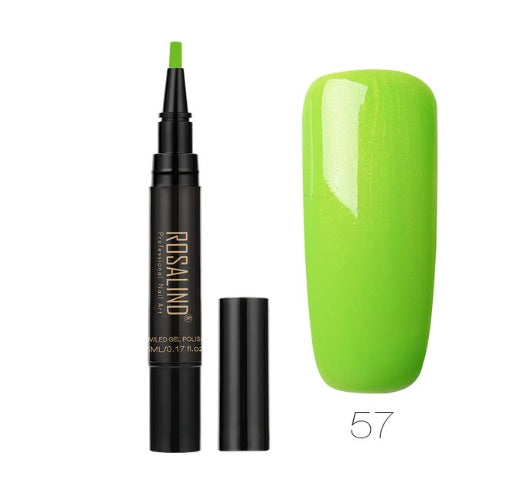 5ml Solid Color Nail Art Pen: Precision Nail Glue for Stunning Manicures