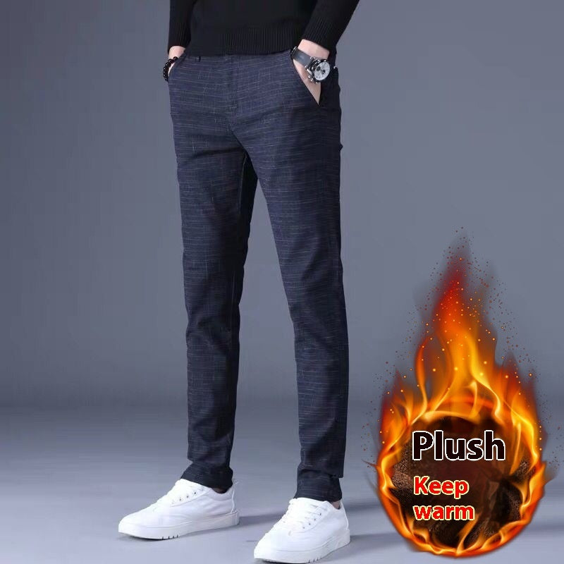 Men's Casual Striped Straight Leg Pants