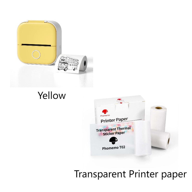 Portable Mini Thermal Label Printer - Bluetooth Home Photo & Student Study Aid, Price Tag Printer