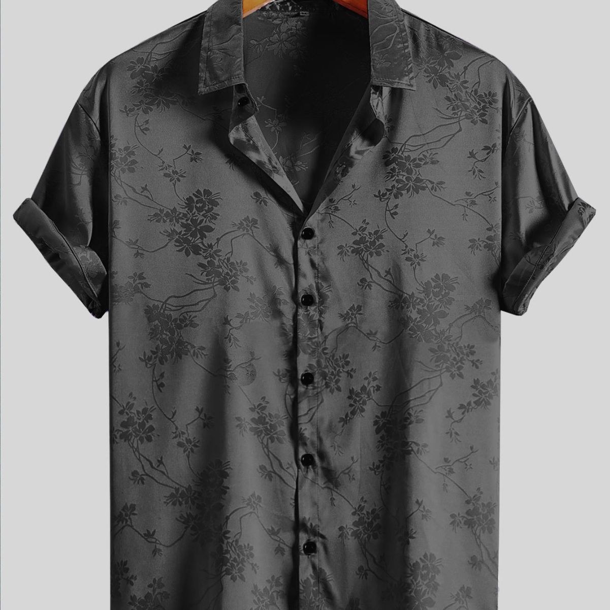 Blooming Summer Style: Men's Embroidered Floral Shirt