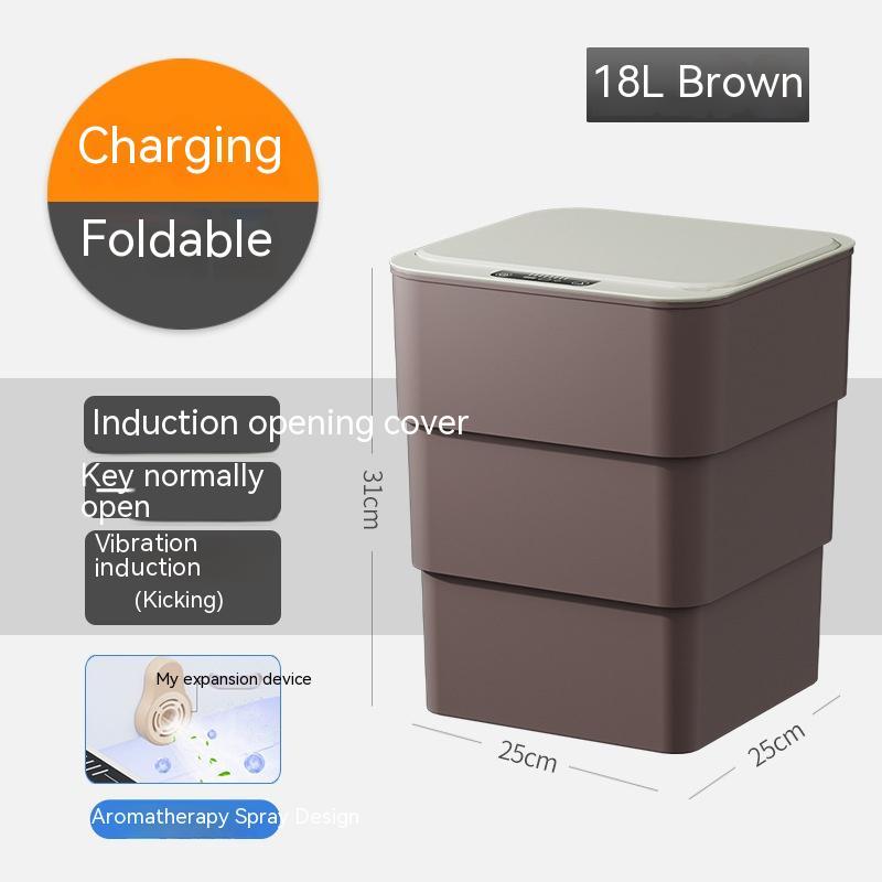 Smart Automatic Trash Can with Lid - Touchless Sensor, UV Sterilization & Deodorization for Home, Office, Car