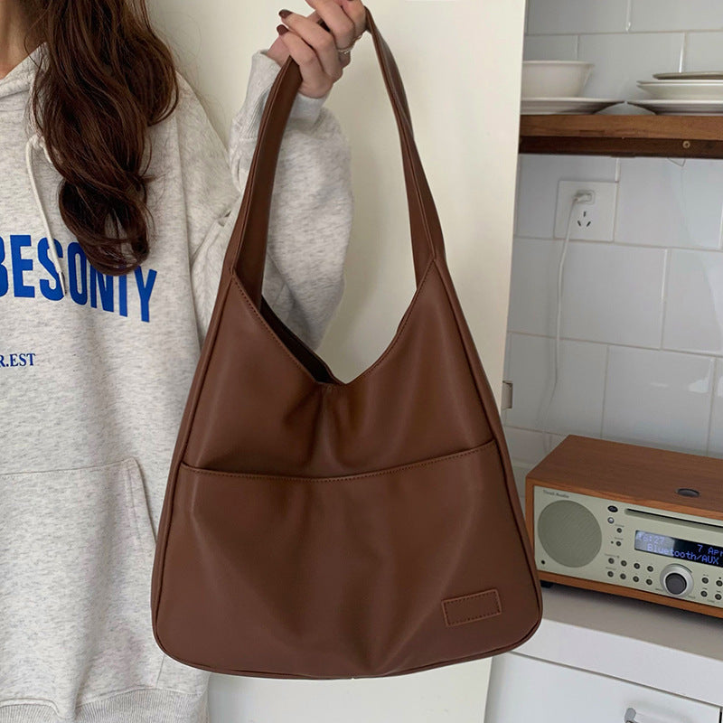 Fashion Tote Bag Large Capacity Casual Shoulder Bag Women's Commuting Handbag College Student