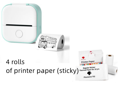 Portable Mini Thermal Label Printer - Bluetooth Home Photo & Student Study Aid, Price Tag Printer