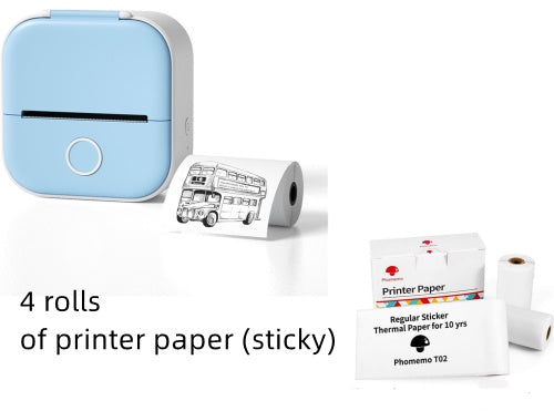 Portable Mini Thermal Label Printer - Bluetooth Home Photo & Student Study Aid, Price Tag Printer