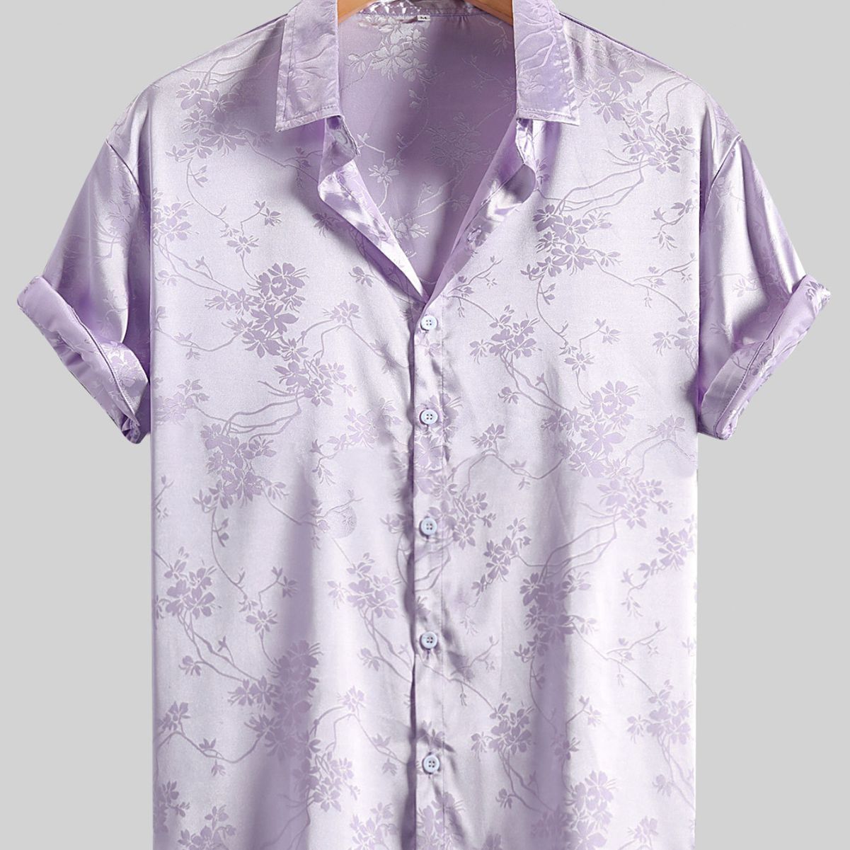 Blooming Summer Style: Men's Embroidered Floral Shirt