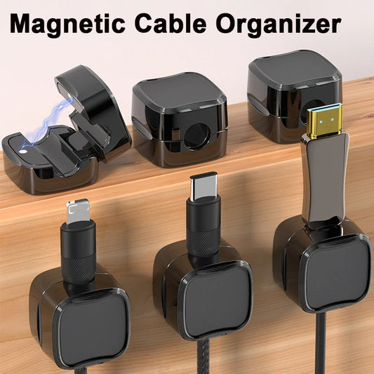 Magnetic Cable Clip: Under Desk Cable Management Solution