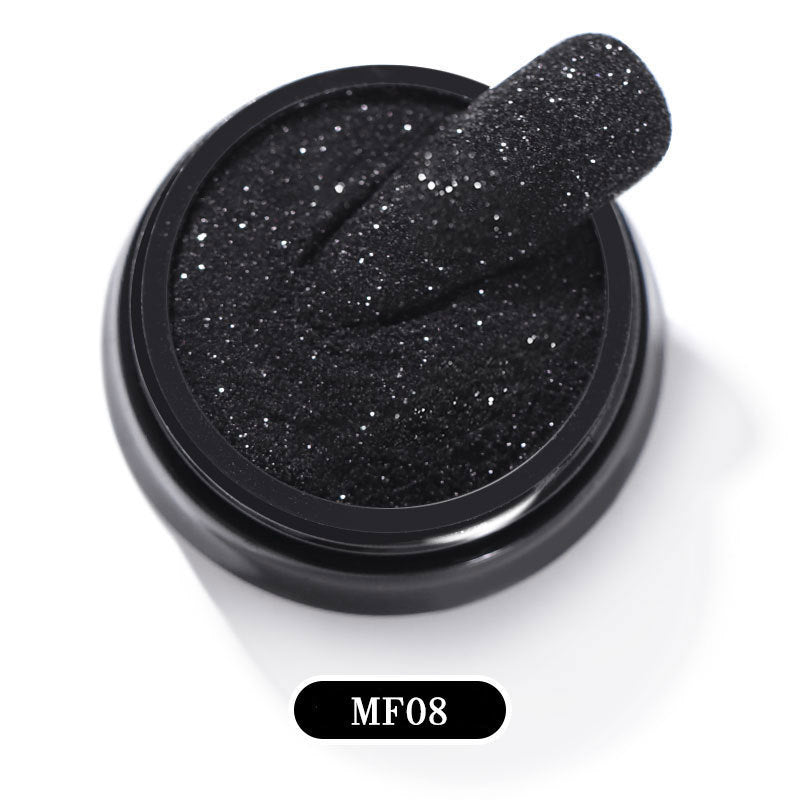 Starlight Black Gauze Sugar Powder: Luxurious Nail Art Accessories for Stunning Manicures