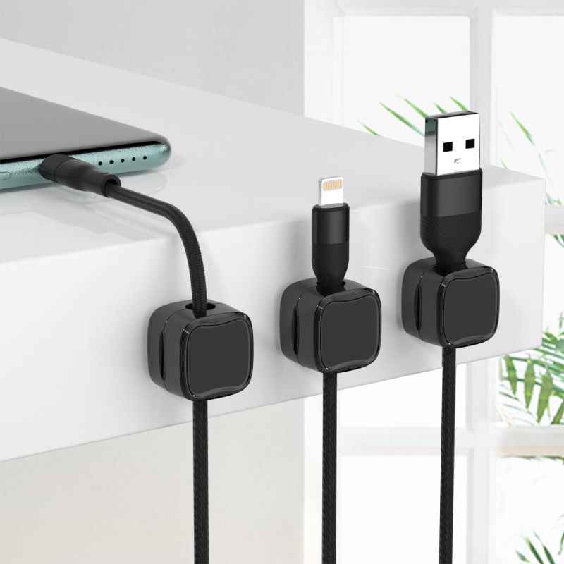 Magnetic Cable Clip: Under Desk Cable Management Solution