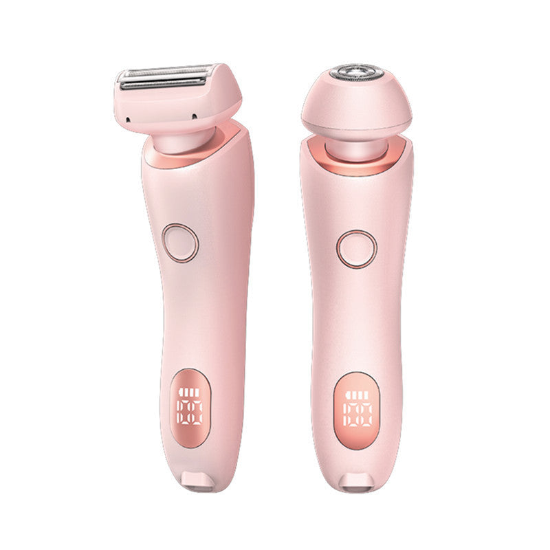 2-In-1 USB Rechargeable Hair Removal Epilator - Women's Body Razor for Face, Legs, Armpit, Bikini, Hand, and Pubic Hair