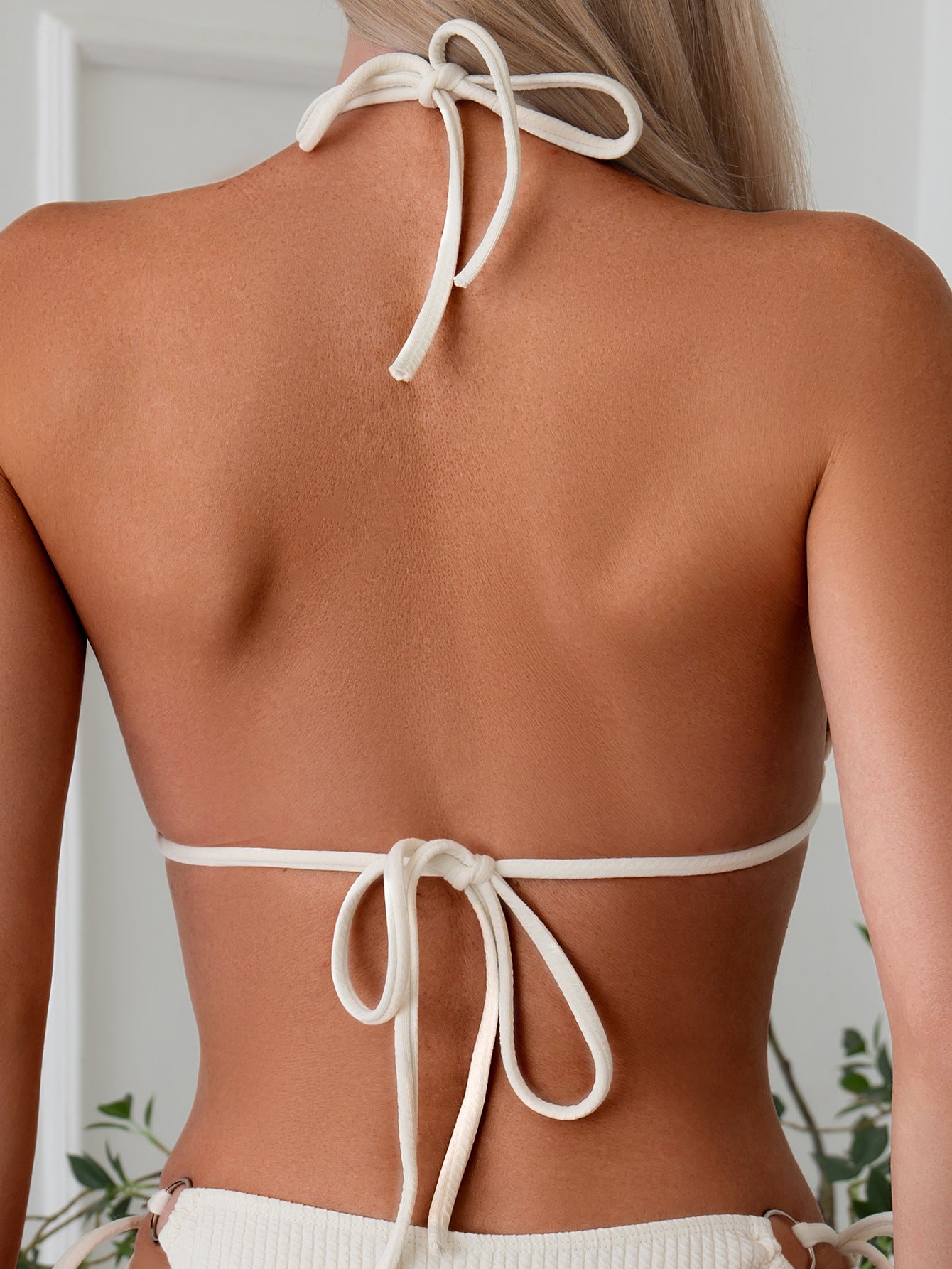 Minimalist Chic: Side-Tie Thong Bikini Set