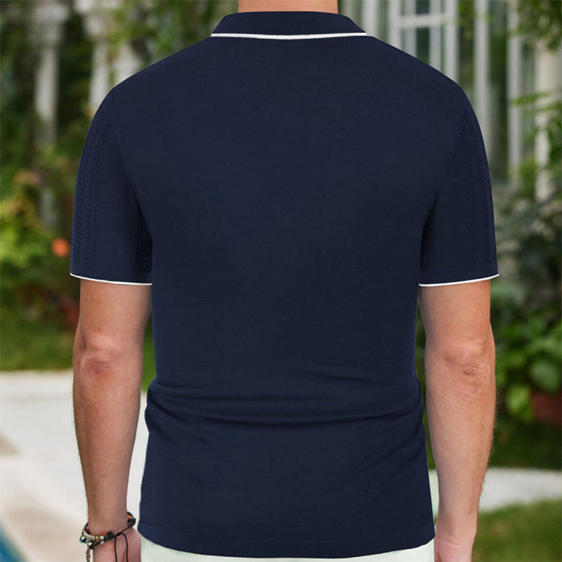 Men's Summer Short-Sleeved Polo Shirt: Stylish and Comfortable Business Attire